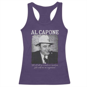Al Capone Racerback Tank Top Lets Call Me An Organizer American Gangster Mafia TS11 Purple Print Your Wear