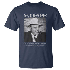 Al Capone T Shirt Lets Call Me An Organizer American Gangster Mafia TS11 Navy Print Your Wear