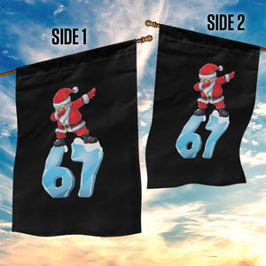 Funny 67 Christmas Garden Flag Six Seven Dabbing Santa Meme Gen Alpha Slang TS11 Print Your Wear