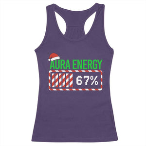 Funny Aura Energy 67 Christmas Racerback Tank Top Aura Farming Six Seven Meme Gen Alpha Slang TS11 Purple Print Your Wear
