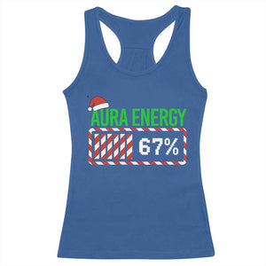Funny Aura Energy 67 Christmas Racerback Tank Top Aura Farming Six Seven Meme Gen Alpha Slang TS11 Royal Blue Print Your Wear