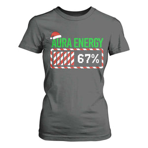 Funny Aura Energy 67 Christmas T Shirt For Women Aura Farming Six Seven Meme Gen Alpha Slang TS11 Dark Heather Print Your Wear