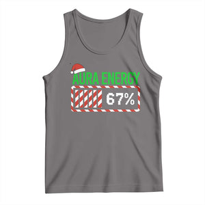 Funny Aura Energy 67 Christmas Tank Top Aura Farming Six Seven Meme Gen Alpha Slang TS11 Deep Heather Print Your Wear