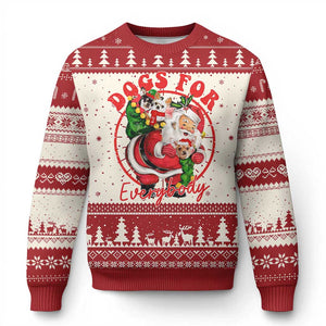 Funny Christmas Dog Owner Ugly Christmas Sweater Dogs For Everybody Santa Sack Chihuahua TS11 Red Print Your Wear