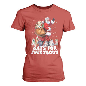 Funny Christmas Cat T Shirt For Women Cats For Everybody Xmas Santa Pet TS11 Red Print Your Wear