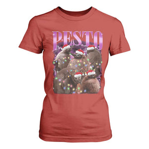 Funny Pesto The Penguin Christmas T Shirt For Women TS11 Red Print Your Wear