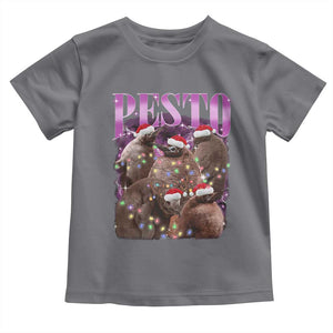 Funny Pesto The Penguin Christmas Toddler T Shirt TS11 Charcoal Print Your Wear