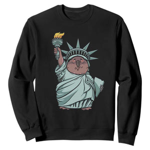 Funny Pesto The Penguin Statue Of Liberty Sweatshirt TS11 Black Print Your Wear