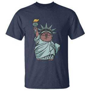 Funny Pesto The Penguin Statue Of Liberty T Shirt TS11 Navy Print Your Wear