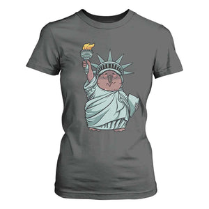 Funny Pesto The Penguin Statue Of Liberty T Shirt For Women TS11 Dark Heather Print Your Wear