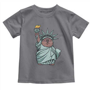 Funny Pesto The Penguin Statue Of Liberty Toddler T Shirt TS11 Charcoal Print Your Wear