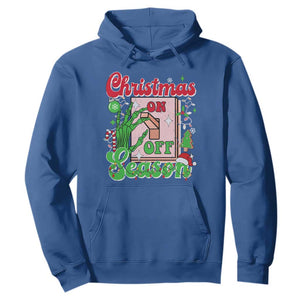 Funny Christmas Season Hoodie Switch Red And Green Skeleton Hand TS11 Royal Blue Print Your Wear