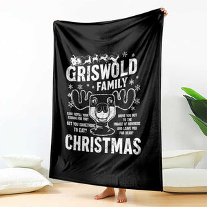 Funny Christmas Vacation Eggnog Throw Blanket Griswold Family Can I Refill Your Eggnogs Xmas Movie TS11 Print Your Wear