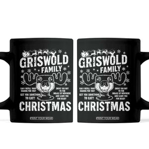 Funny Christmas Vacation Eggnog Coffee Mug Griswold Family Can I Refill Your Eggnogs Xmas Movie TS11 Black Print Your Wear