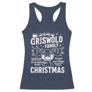Funny Christmas Vacation Eggnog Racerback Tank Top Griswold Family Can I Refill Your Eggnogs Xmas Movie TS11 Navy Print Your Wear