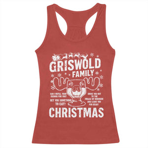 Funny Christmas Vacation Eggnog Racerback Tank Top Griswold Family Can I Refill Your Eggnogs Xmas Movie TS11 Red Print Your Wear