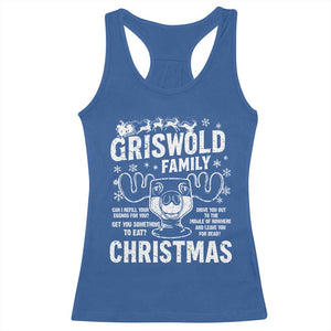 Funny Christmas Vacation Eggnog Racerback Tank Top Griswold Family Can I Refill Your Eggnogs Xmas Movie TS11 Royal Blue Print Your Wear