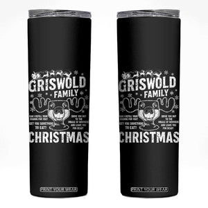 Funny Christmas Vacation Eggnog Skinny Tumbler Griswold Family Can I Refill Your Eggnogs Xmas Movie TS11 Black Print Your Wear