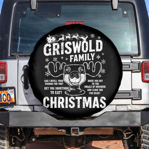 Funny Christmas Vacation Eggnog Spare Tire Cover Griswold Family Can I Refill Your Eggnogs Xmas Movie TS11 No hole Black Print Your Wear