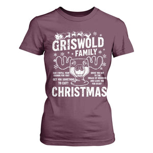 Funny Christmas Vacation Eggnog T Shirt For Women Griswold Family Can I Refill Your Eggnogs Xmas Movie TS11 Maroon Print Your Wear