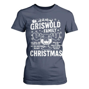 Funny Christmas Vacation Eggnog T Shirt For Women Griswold Family Can I Refill Your Eggnogs Xmas Movie TS11 Navy Print Your Wear