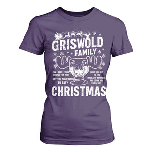 Funny Christmas Vacation Eggnog T Shirt For Women Griswold Family Can I Refill Your Eggnogs Xmas Movie TS11 Purple Print Your Wear
