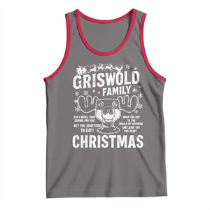 Funny Christmas Vacation Eggnog Tank Top Griswold Family Can I Refill Your Eggnogs Xmas Movie TS11 Deep Heather Red Print Your Wear