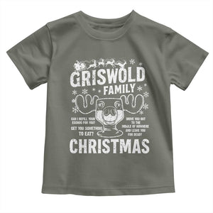 Funny Christmas Vacation Eggnog Toddler T Shirt Griswold Family Can I Refill Your Eggnogs Xmas Movie TS11 Military Green Print Your Wear