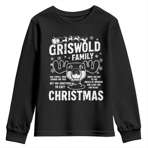 Funny Christmas Vacation Eggnog Youth Sweatshirt Griswold Family Can I Refill Your Eggnogs Xmas Movie TS11 Black Print Your Wear