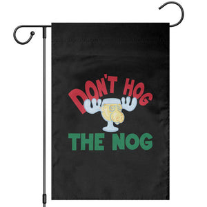Funny Dont Hog The Nog Christmas Movie Garden Flag Xmas Vacation Eggnog Moose TS11 Black Print Your Wear