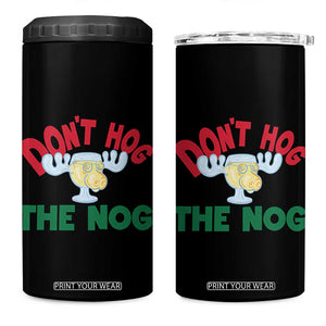 Funny Dont Hog The Nog Christmas Movie 4 in 1 Can Cooler Tumbler Xmas Vacation Eggnog Moose TS11 One Size: 16 oz Black Print Your Wear