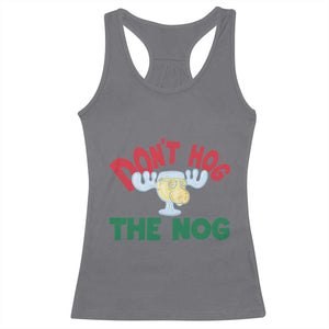 Funny Dont Hog The Nog Christmas Movie Racerback Tank Top Xmas Vacation Eggnog Moose TS11 Charcoal Print Your Wear