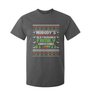 Funny Christmas Vacation Movie T Shirt For Kid Nobodys Walking Out On This Fun Old Fashioned Family Christmas TS11 Dark Heather Print Your Wear