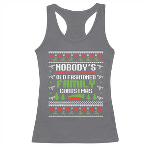 Funny Christmas Vacation Movie Racerback Tank Top Nobodys Walking Out On This Fun Old Fashioned Family Christmas TS11 Charcoal Print Your Wear