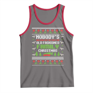 Funny Christmas Vacation Movie Tank Top Nobodys Walking Out On This Fun Old Fashioned Family Christmas TS11 Deep Heather Red Print Your Wear