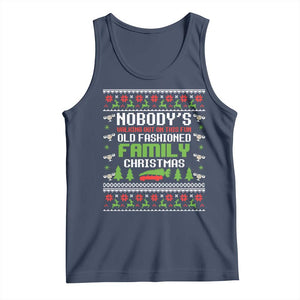 Funny Christmas Vacation Movie Tank Top Nobodys Walking Out On This Fun Old Fashioned Family Christmas TS11 Navy Print Your Wear