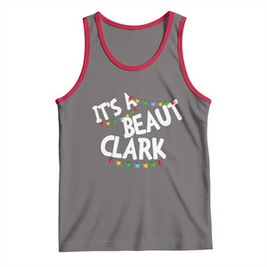 Funny Xmas Movie Its A Beaut Clark Tank Top Christmas Vacation Holiday Lights TS11 Deep Heather Red Print Your Wear