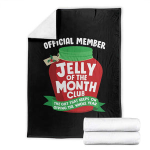 Funny Christmas Vacation Movie Throw Blanket Official Member Jelly Of The Month Club TS11 Black Print Your Wear