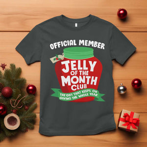 Funny Christmas Vacation Movie T Shirt Official Member Jelly Of The Month Club TS11 Dark Heather Print Your Wear