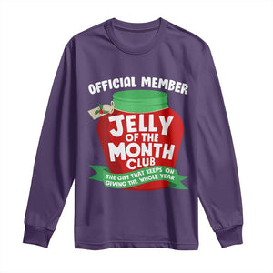 Funny Christmas Vacation Movie Long Sleeve Shirt Official Member Jelly Of The Month Club TS11 Purple Print Your Wear