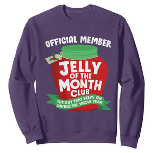 Funny Christmas Vacation Movie Sweatshirt Official Member Jelly Of The Month Club TS11 Purple Print Your Wear