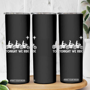 Funny Christmas Christian Biker Skinny Tumbler Tonight We Ride Three Wise Men Faith Xmas Motorbikes TS11 Print Your Wear