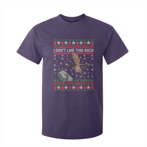 Funny Marcus The Worm Christmas T Shirt For Kid I Dont Like This Rock Xmas Meme TS11 Purple Print Your Wear