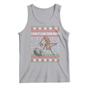 Funny Marcus The Worm Christmas Tank Top I Dont Like This Rock Xmas Meme TS11 Athletic Heather Print Your Wear