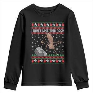 Funny Marcus The Worm Christmas Youth Sweatshirt I Dont Like This Rock Xmas Meme TS11 Black Print Your Wear