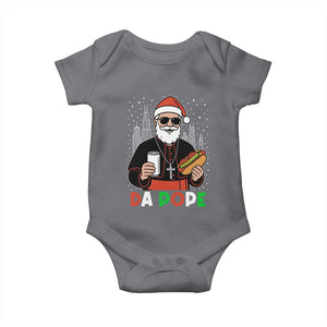 Pope Leo XIV Christmas Baby Onesie Cardinal Robert Prevost Santa Chicago TS11 Charcoal Print Your Wear