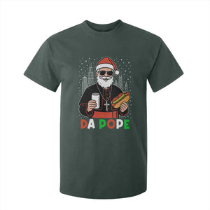 Pope Leo XIV Christmas T Shirt For Kid Cardinal Robert Prevost Santa Chicago TS11 Dark Forest Green Print Your Wear