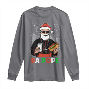 Pope Leo XIV Christmas Long Sleeve Shirt Cardinal Robert Prevost Santa Chicago - Print Your Wear