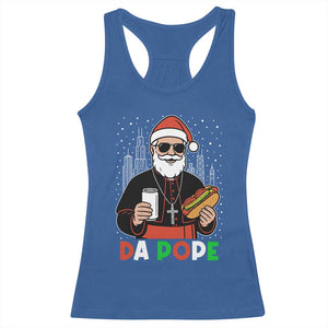 Pope Leo XIV Christmas Racerback Tank Top Cardinal Robert Prevost Santa Chicago TS11 Royal Blue Print Your Wear