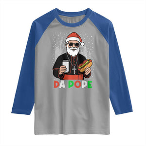 Pope Leo XIV Christmas Raglan Shirt Cardinal Robert Prevost Santa Chicago TS11 Sport Gray Royal Print Your Wear
